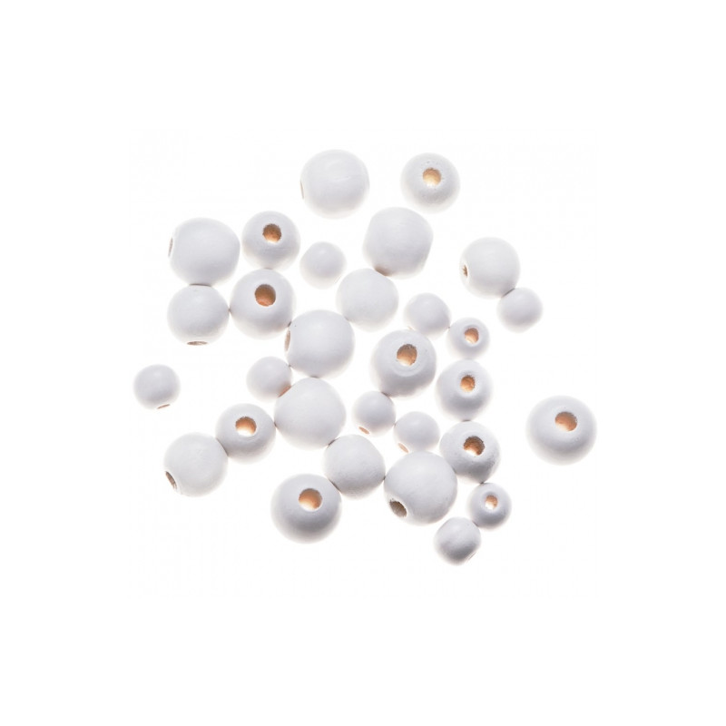 DP Craft white beads 30 pcs