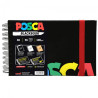 Posca blackbook sketchbook A5 for markers on spiral with self-adhesive
