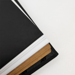 Posca blackbook sketchbook A5 for markers on spiral with self-adhesive