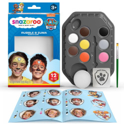 Snazaroo rubble & zuma paw patrol paint set