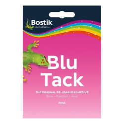 Bostik blu tack masa klejąca wielokrotnego użytku różowa 45g - sklep p