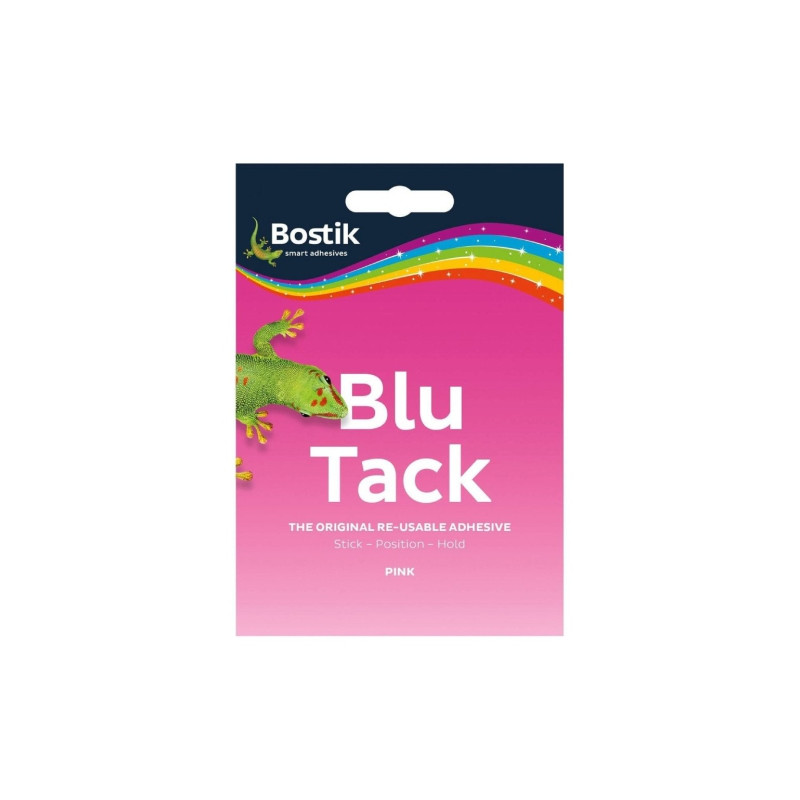 Bostik blu tack masa klejąca wielokrotnego użytku różowa 45g - sklep p