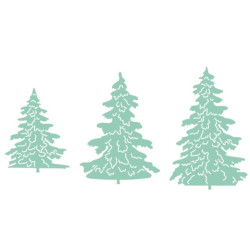 DP Craft Christmas tree cutting dies 3 pcs