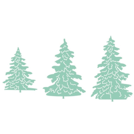 DP Craft Christmas tree cutting dies 3 pcs