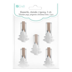 Dp craft 5 clothespins a resin Christmas trees