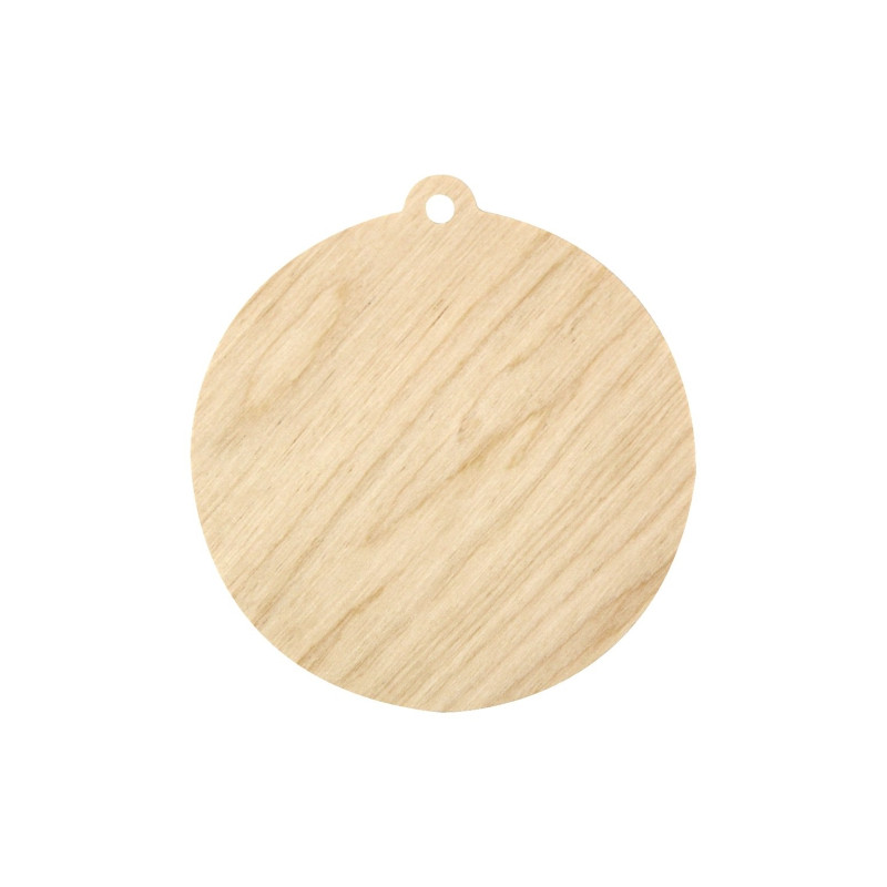 Bombka zawieszka do zdobienia drewno 8,5cm - sklep plastyczny - szał d