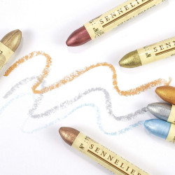 Sennelier iridescence set of metallic oil pastels 12 pcs