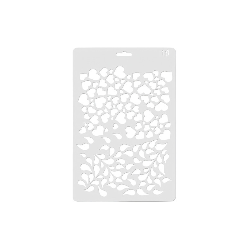 Koh-i-noor heart stencil 16 17.5 x 26 cm