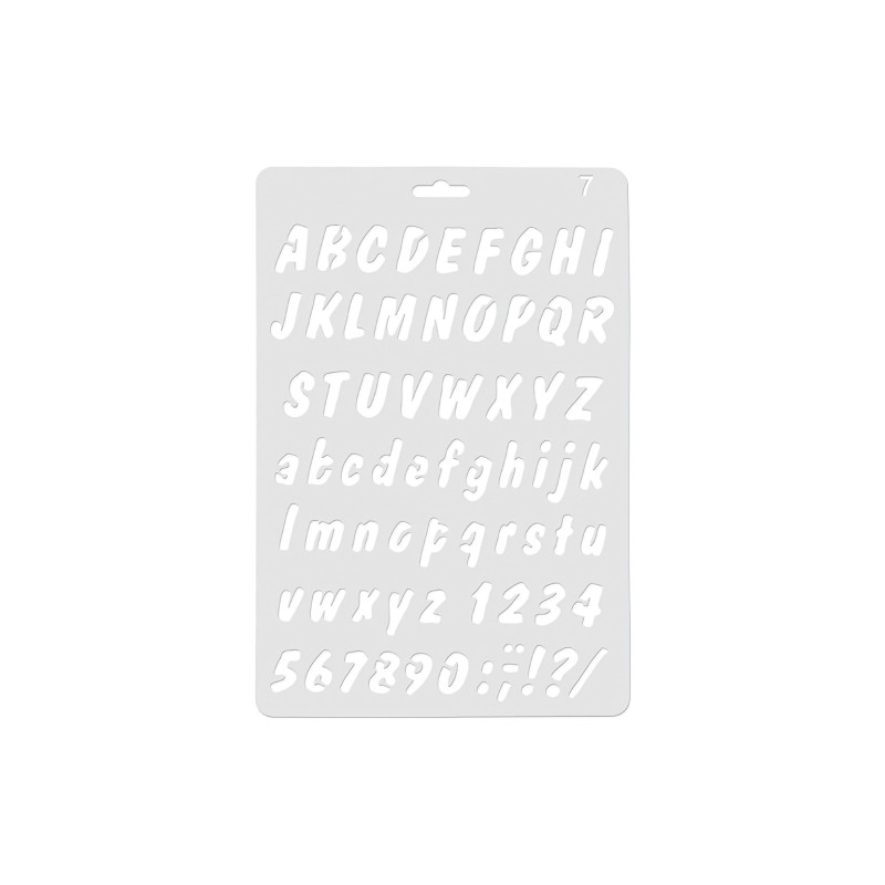 Koh-i-noor szablon alfabet 07 17,5 x 26 cm - sklep plastyczny - szał d
