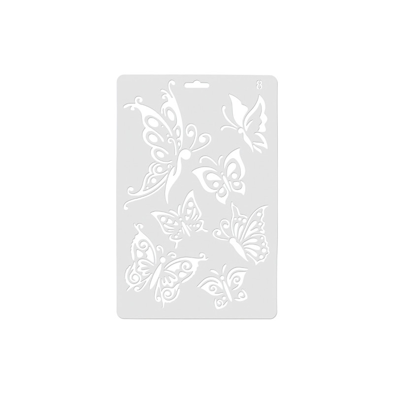 Koh-i-noor szablon motyle 08 17,5 x 26 cm - sklep plastyczny - szał dl