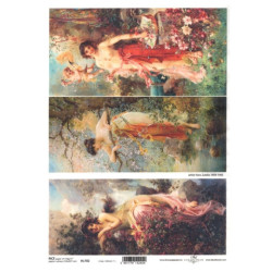 Rice paper for decoupage hans zatzka A4 ITD R1702