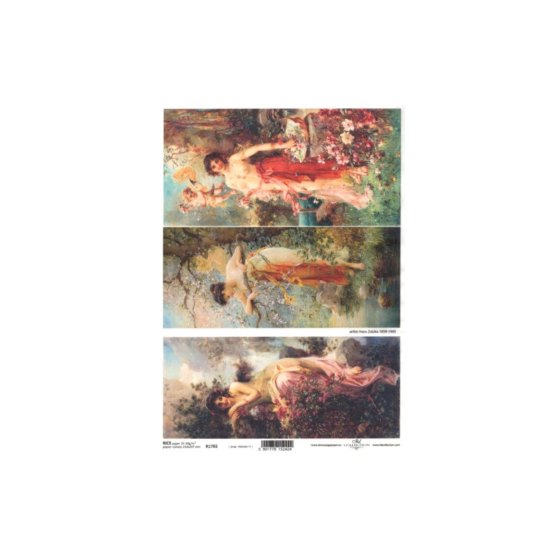 Rice paper for decoupage hans zatzka A4 ITD R1702
