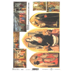 Papier ryżowy do decoupage masaccio-tommaso A4 ITD R1622 - sklep plast