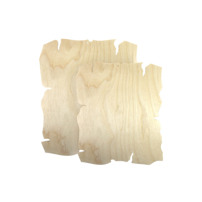 Drewniana deska ze spękanymi krawędziami - sklep plastyczny - szał dla