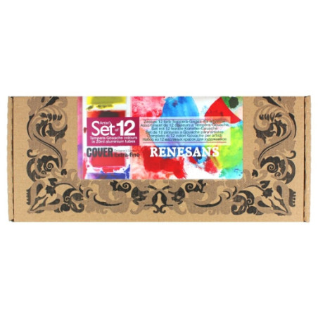 Renesans cover set of 12 tempera gouaches 20 ml