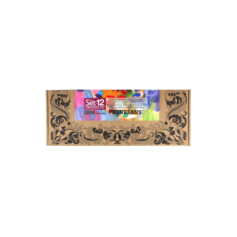 Renesans cover set of 12 tempera gouaches 60 ml