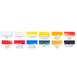 Renesans cover set of 12 tempera gouaches 60 ml