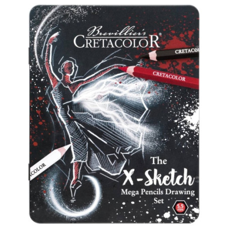 Cretacolor X-sketch zestaw artystyczny 12 elementów - sklep plastyczny