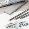 Cretacolor aquagraph set of 6 water-soluble graphite pencils