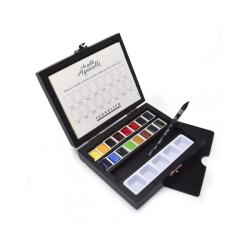 Sennelier la petite aquarelle zestaw 16 akwarelii w półkostkach z akce
