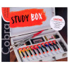Talens cobra study box set of 10 water-based oil paints 40ml with acce