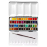 Sennelier l'aquarelle zestaw 48 akwareli w półkostkach w metalowym opa