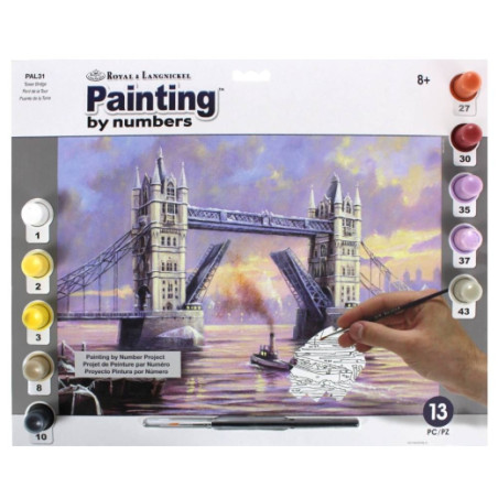 Royal & Langnickel numbering book A3 10 colors london