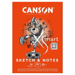 Canson xsmart sketch & notebook block A4 90g 50 sheets