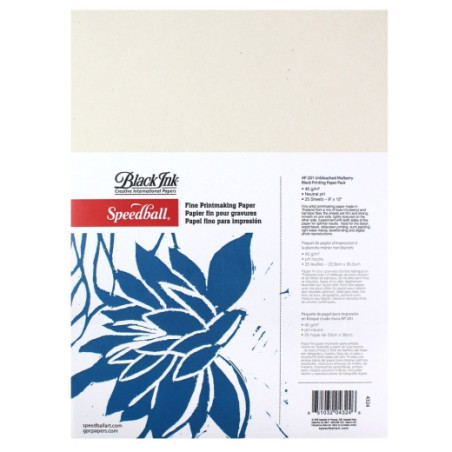 Speedball Mulberry graphic print paper 23x30cm 25ark