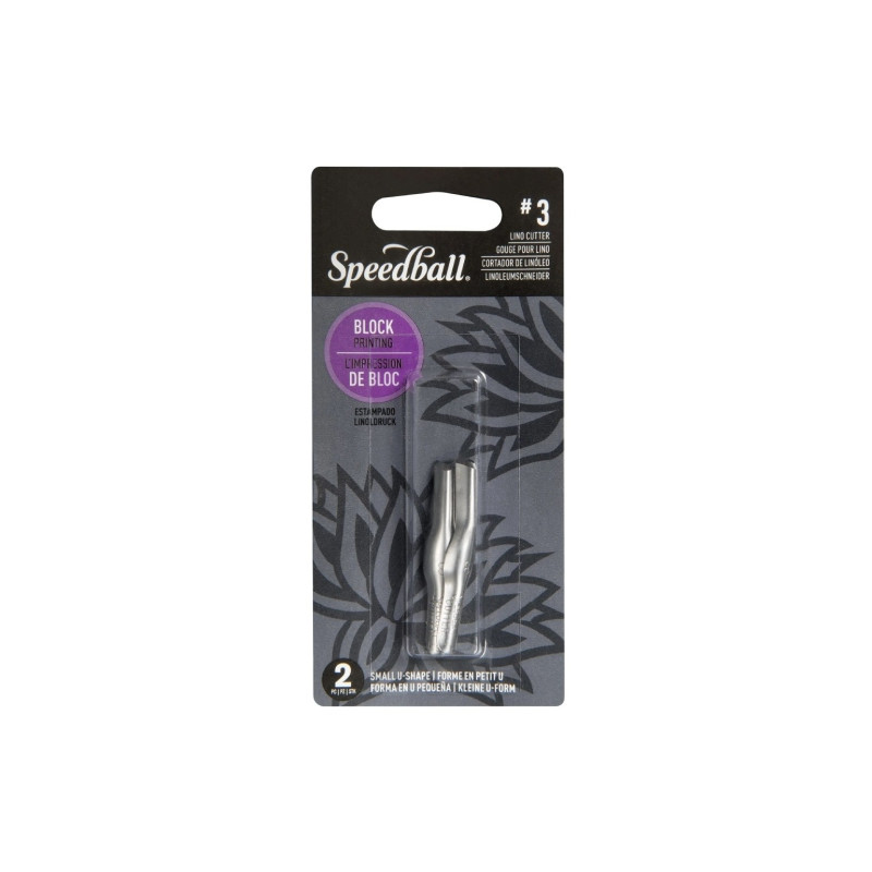 Speedball 2 ostrza do dłutek do linorytu nr 3 małe U - sklep plastyczn