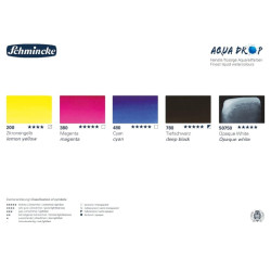 Schmincke aqua drop primary color zestaw 5 akwareli w płynie 30 ml - s