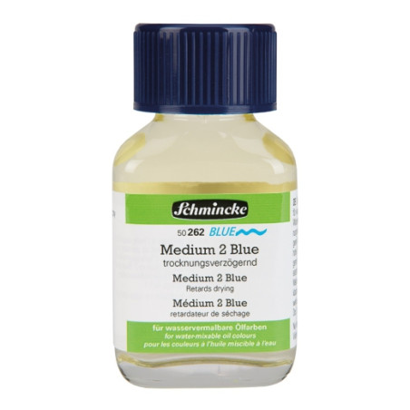Schmincke medium 2 blue spowalniające schnięcie 60 ml - sklep plastycz