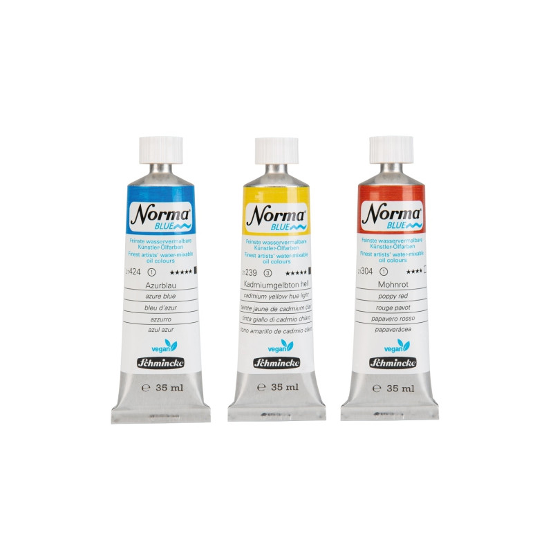 Schmincke norma blue water-based oil paints 35 ml