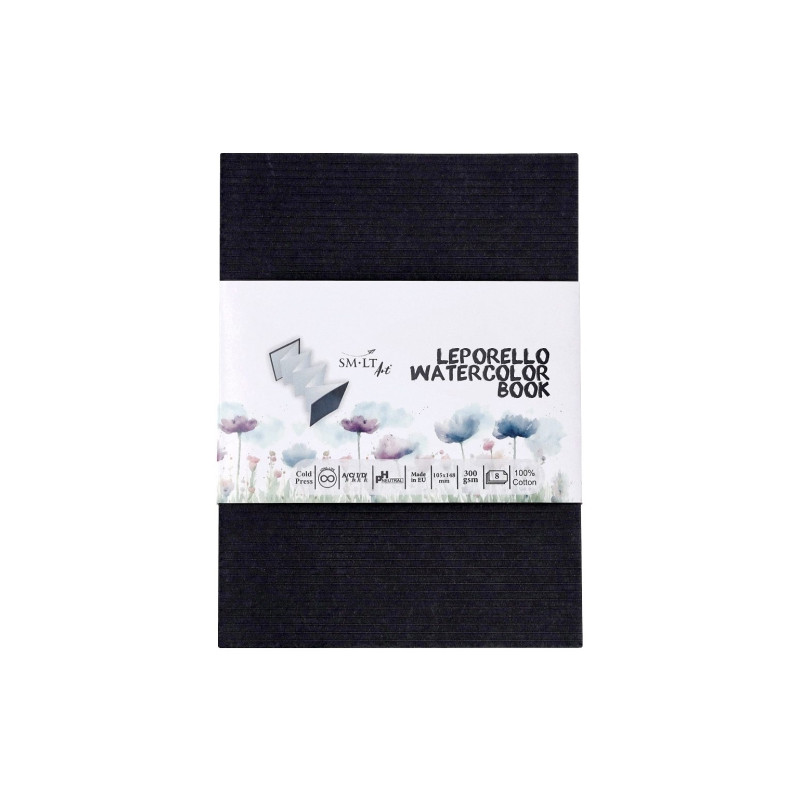 SM-LT leporello accordion watercolor block 10.5x14.8cm 8ark