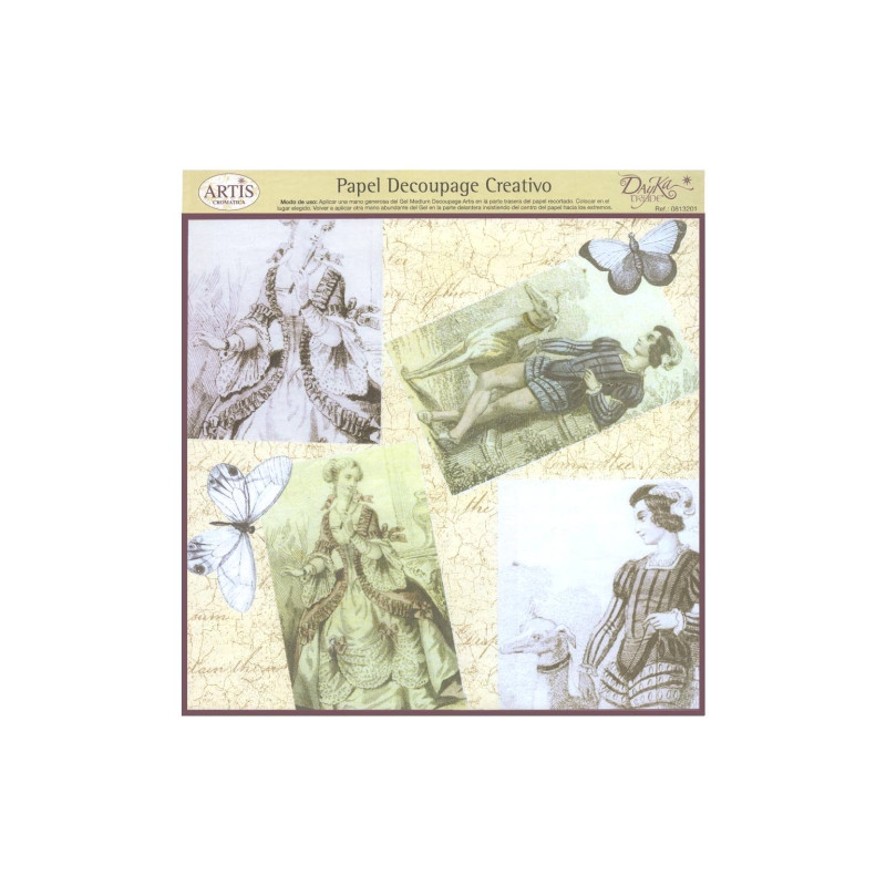 Dayka papier do decoupage 32x31cm 0813201 - sklep plastyczny - szał dl