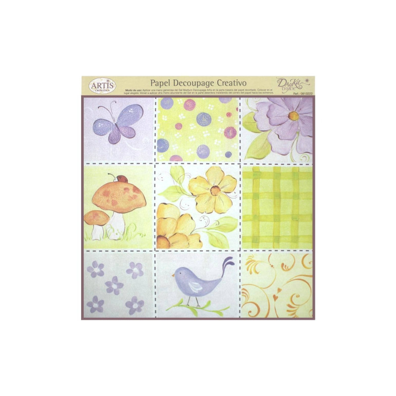 Dayka papier do decoupage 32x31cm 0813222 - sklep plastyczny - szał dl