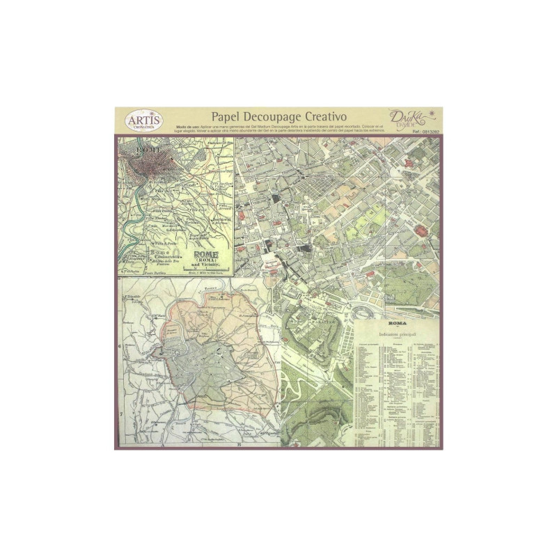 Dayka papier do decoupage 32x31cm 0813282 - sklep plastyczny - szał dl