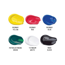 Liquitex basics set of 6 acrylic paints 118ml