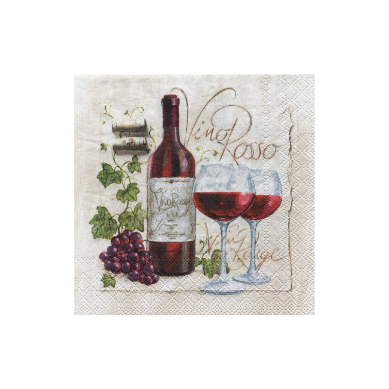 Ambiente decoupage napkin 18-13306995 vino rosso