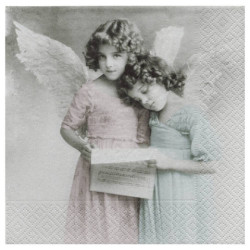 Sagen decoupage napkin 14-2080 angel reading