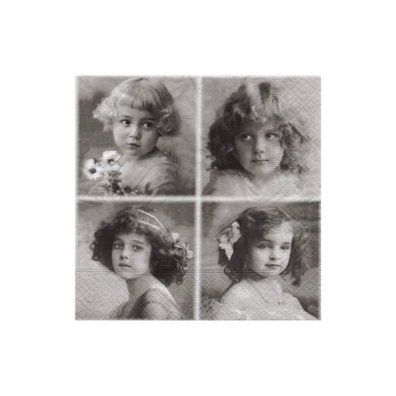 Sagen decoupage napkin 15-80017 vintage children