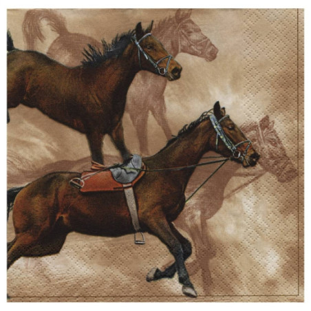 Decoupage napkin Poppies 15-SLOG018501 horses