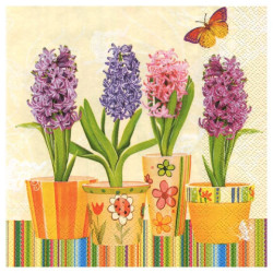 Serwetka do decoupage Maki 12-SLWI001201 hiacynty - sklep plastyczny -