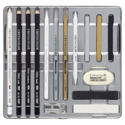 Cretacolor diamond box zestaw rysunkowy 15 elementów - sklep plastyczn