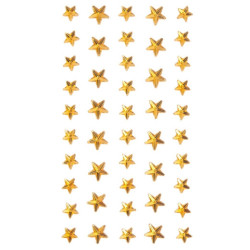 DP Craft gold critters adhesive stars 46 pieces