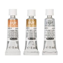 Schmincke liquid earth set of 3 water-based paints 5 ml