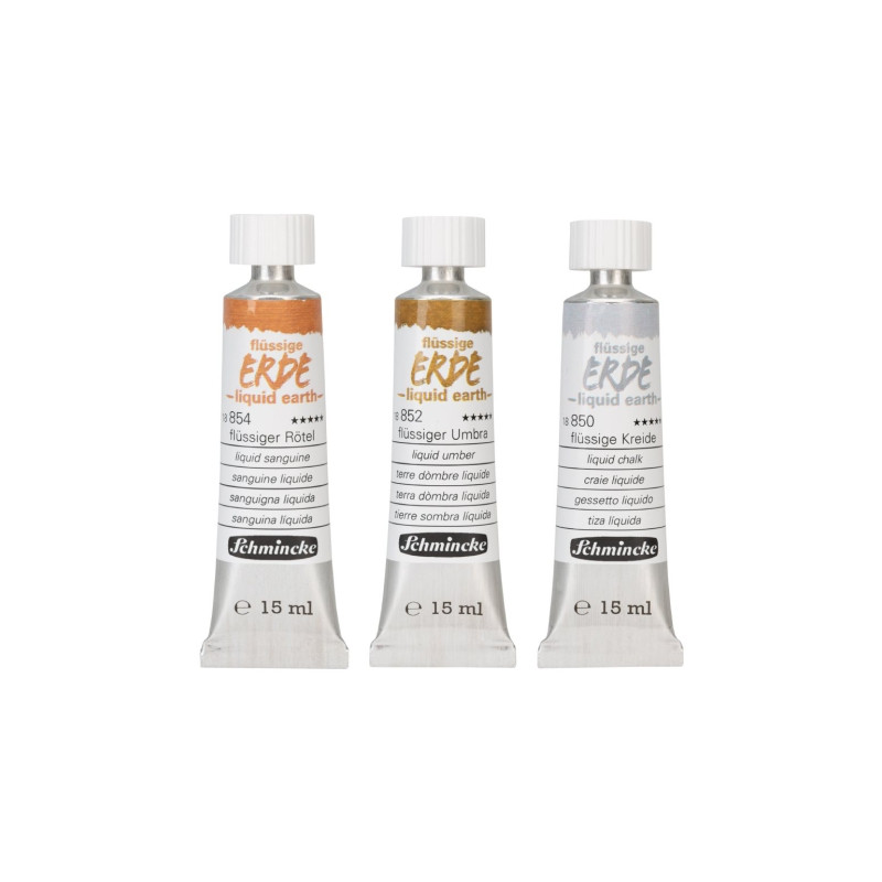 Schmincke liquid earth farba wodna 15 ml - sklep plastyczny - szał dla