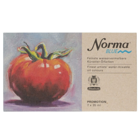 Schmincke norma blue set of 7 water-based oil paints 35ml