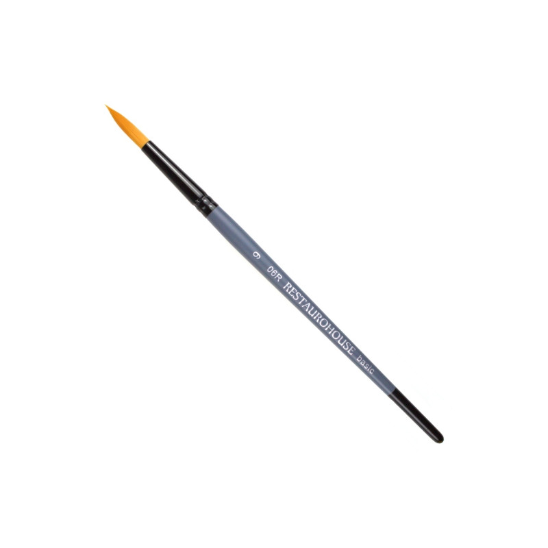 RestauroHouse basic synthetic round brushes series 06R - plast store