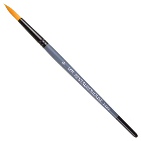 RestauroHouse basic synthetic round brushes series 06R - plast store